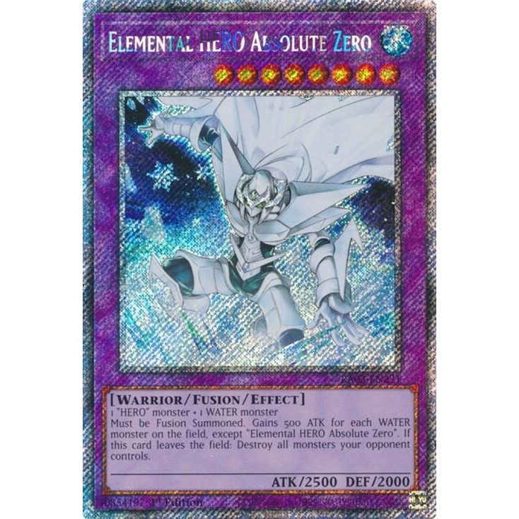 Image for Elemental HERO Absolute Zero (Platinum Secret Rare) (RA03-EN231) - YuGiOh