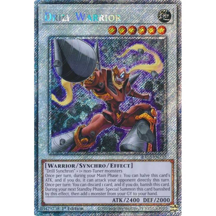 Image for Drill Warrior (Platinum Secret Rare) (RA03-EN232) - YuGiOh