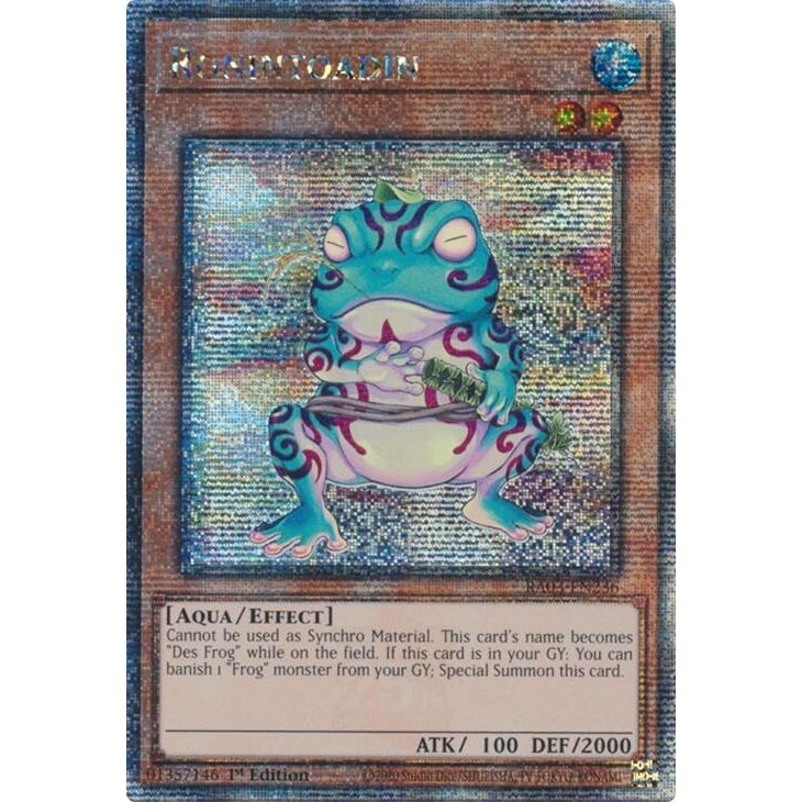 Image for Ronintoadin (Quarter Century Secret Rare) (RA03-EN236) - YuGiOh