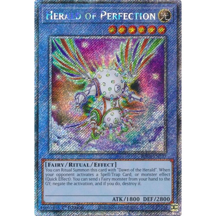 Image for Herald of Perfection (Platinum Secret Rare) (RA03-EN237) - YuGiOh
