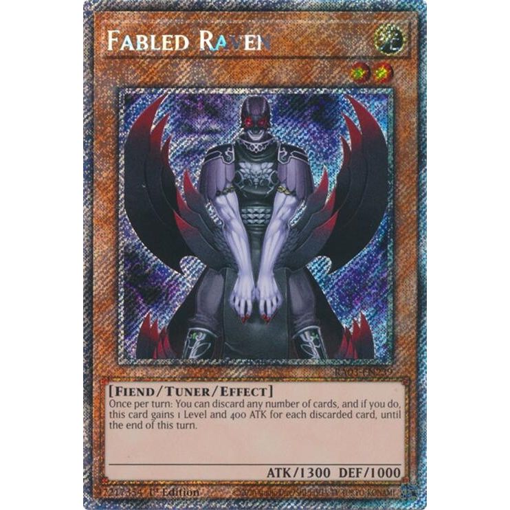 Image for Fabled Raven (Platinum Secret Rare) (RA03-EN239) - YuGiOh