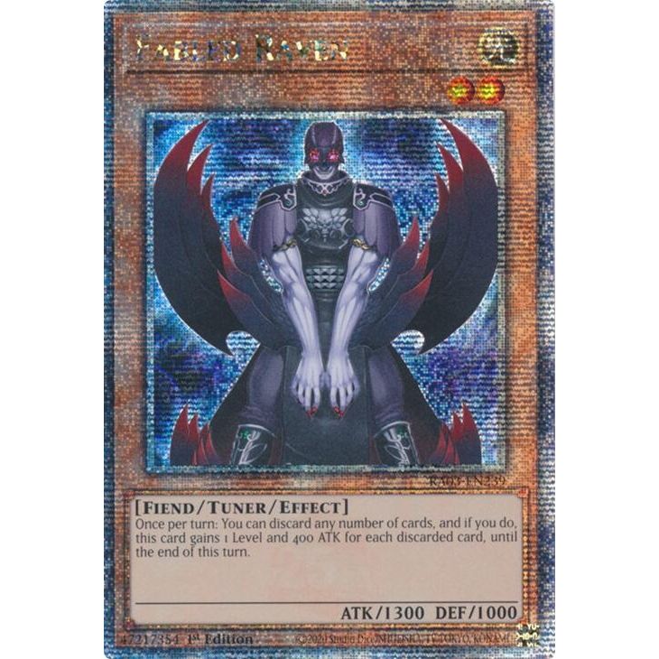 Image for Fabled Raven (Quarter Century Secret Rare) (RA03-EN239) - YuGiOh