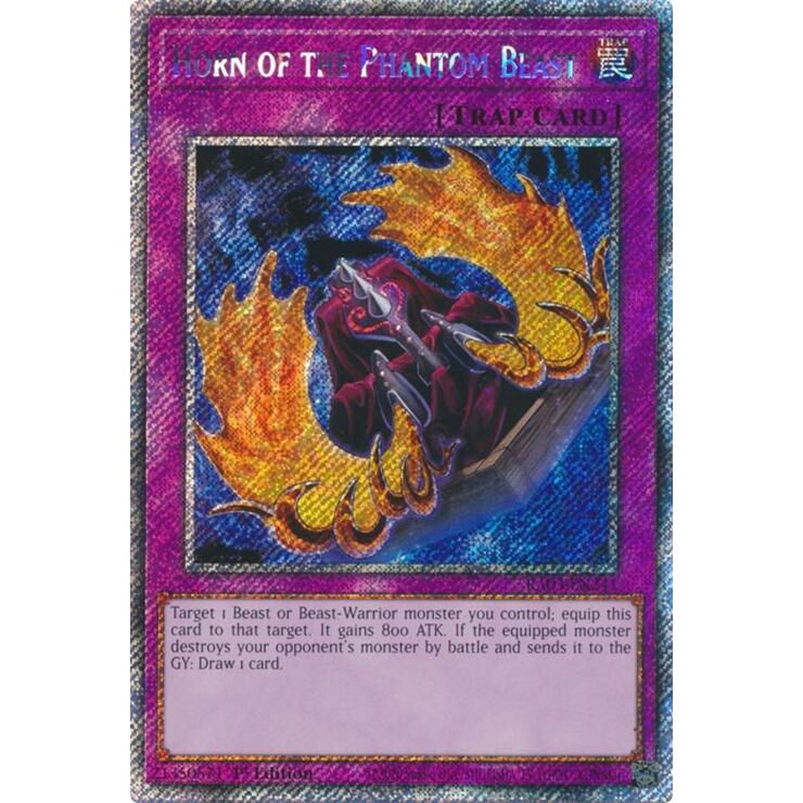 Image for Horn of the Phantom Beast (Platinum Secret Rare) (RA03-EN241) - YuGiOh