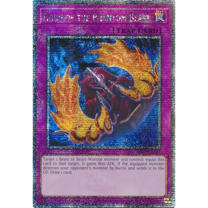 Image for Horn of the Phantom Beast (Quarter Century Secret Rare) (RA03-EN241) - YuGiOh