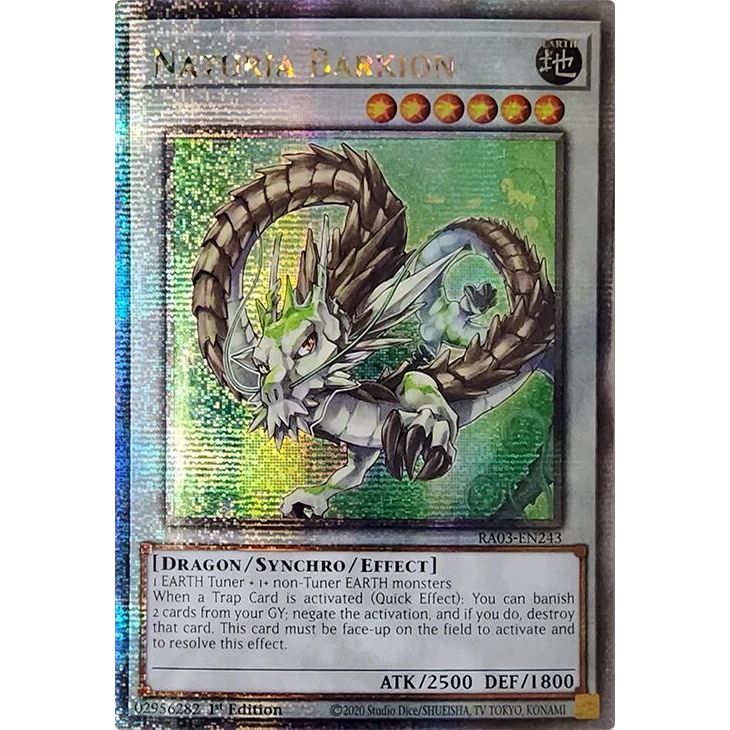 Image for Naturia Barkion (Quarter Century Secret Rare) (RA03-EN243) - YuGiOh