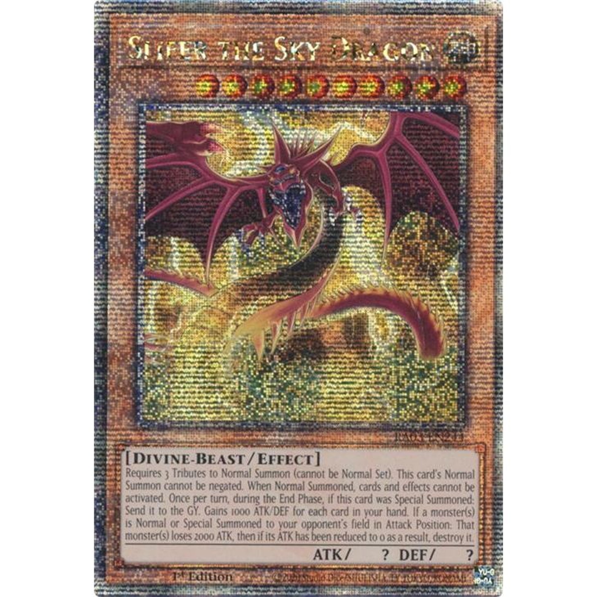 Image for Slifer the Sky Dragon (Quarter Century Secret Rare) (RA03-EN244) - YuGiOh