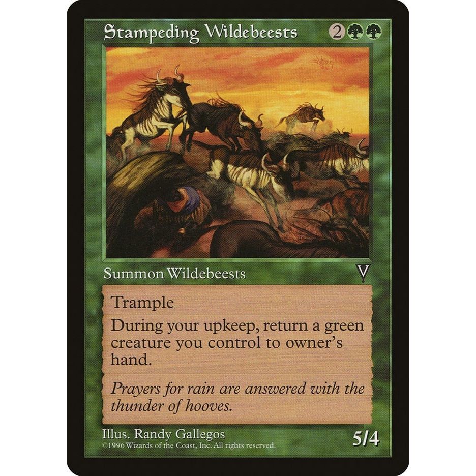 Image for Stampeding Wildebeests (VIS) - Magic: The Gathering