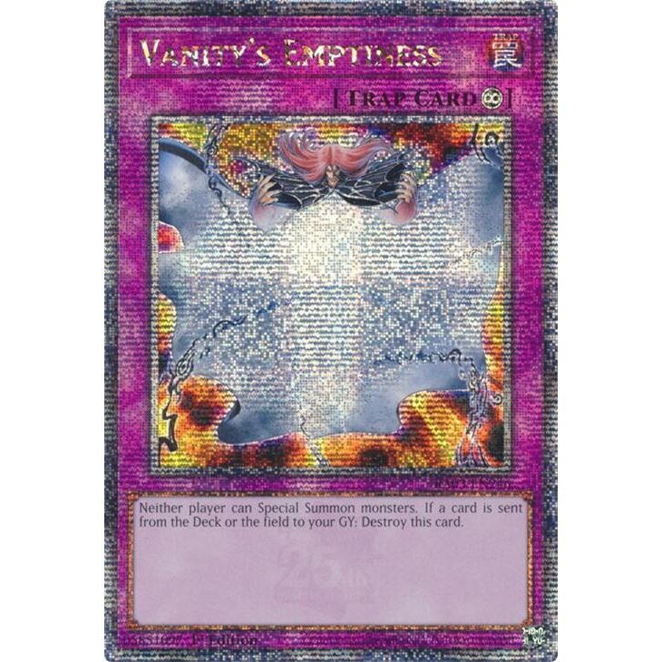 Image for Vanity's Emptiness (Quarter Century Secret Rare) (RA03-EN246) - YuGiOh