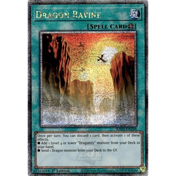 Image for Dragon Ravine (Quarter Century Secret Rare) (RA03-EN248) - YuGiOh