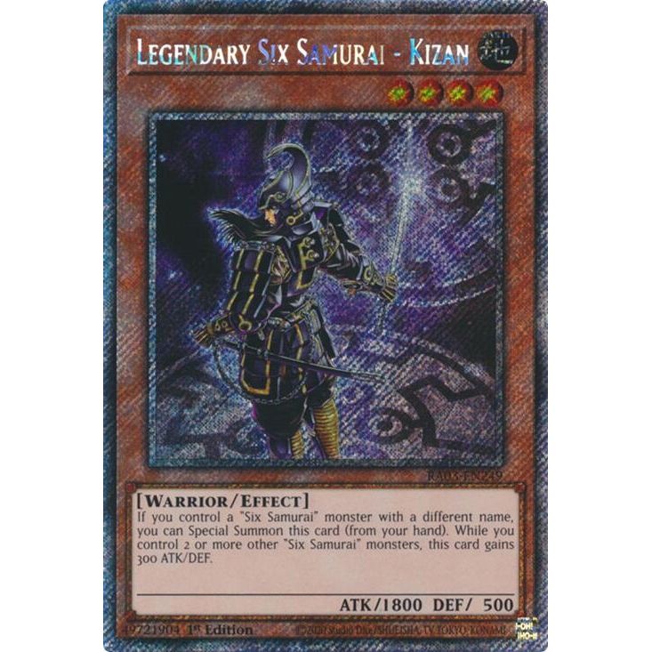 Image for Legendary Six Samurai - Kizan (Platinum Secret Rare) (RA03-EN249) - YuGiOh