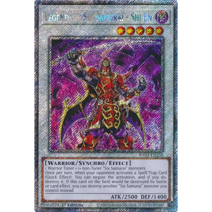 Image for Legendary Six Samurai - Shi En (Platinum Secret Rare) (RA03-EN250) - YuGiOh