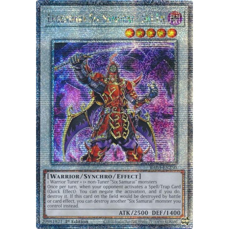 Image for Legendary Six Samurai - Shi En (Quarter Century Secret Rare) (RA03-EN250) - YuGiOh