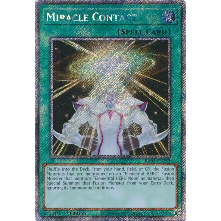 Image for Miracle Contact (Platinum Secret Rare) (RA03-EN253) - YuGiOh