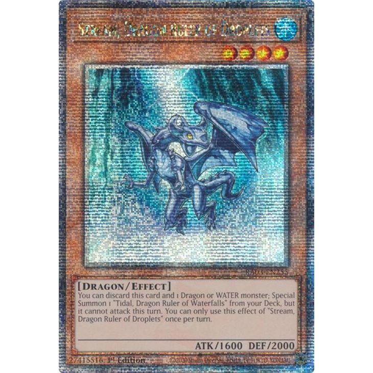 Image for Stream, Dragon Ruler of Droplets (Quarter Century Secret Rare) (RA03-EN255) - YuGiOh