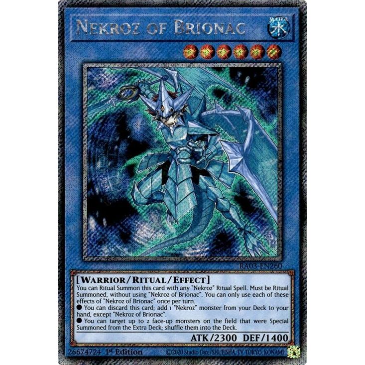 Image for Nekroz of Brionac (Platinum Secret Rare) (RA03-EN260) - YuGiOh