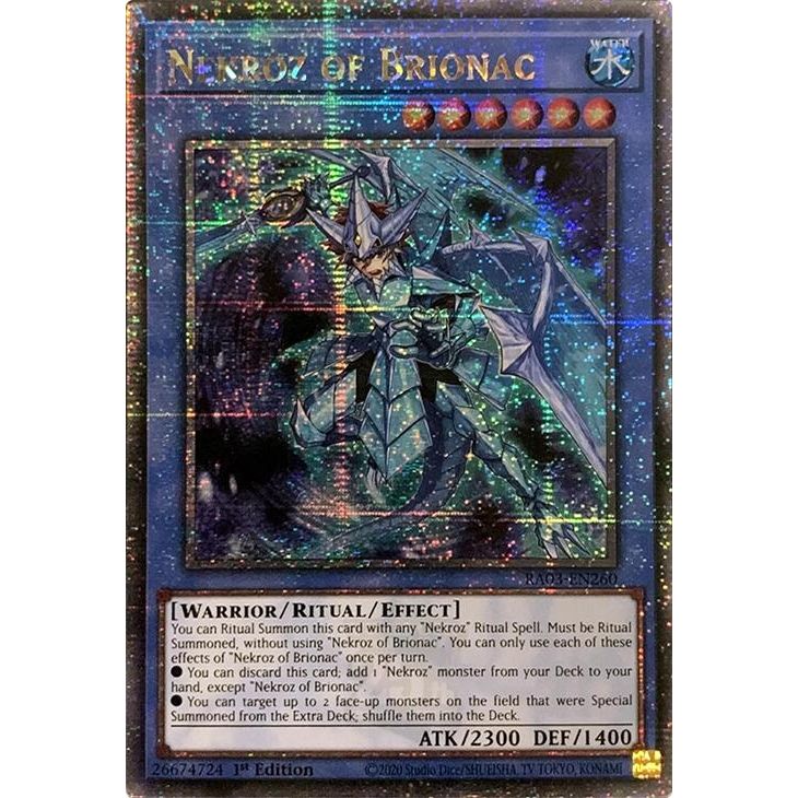Image for Nekroz of Brionac (Quarter Century Secret Rare) (RA03-EN260) - YuGiOh