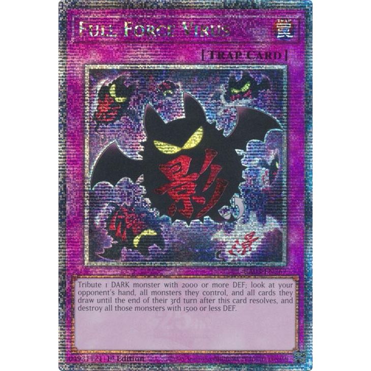 Image for Full Force Virus (Quarter Century Secret Rare) (RA03-EN267) - YuGiOh