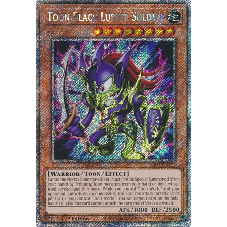 Image for Toon Black Luster Soldier (Platinum Secret Rare) (RA03-EN272) - YuGiOh
