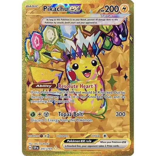 Image for Pikachu ex (247/191) (SSP) - Pokemon