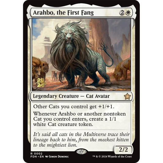 Image for Arahbo, the First Fang (2) (PRE) - Magic: The Gathering