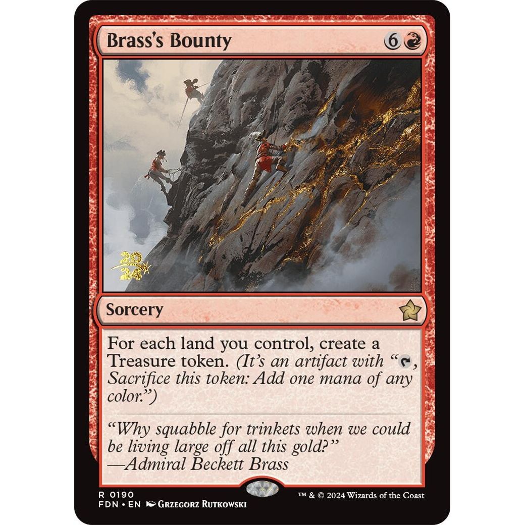 Image for Brass's Bounty (FDN) (190) (PRE) - Magic: The Gathering