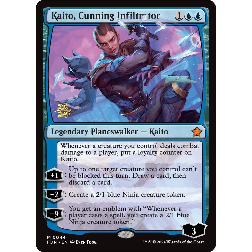 Image for Kaito, Cunning Infiltrator (44) (PRE) - Magic: The Gathering