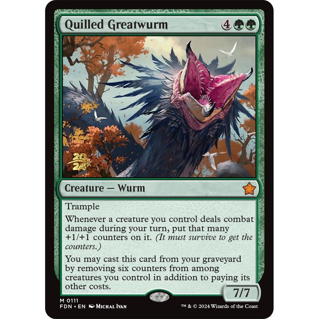 Image for Quilled Greatwurm (111) (PRE) - Magic: The Gathering