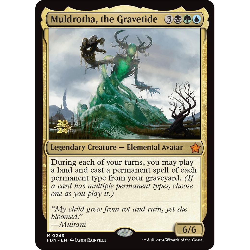 Image for Muldrotha, the Gravetide (FDN) (243) (PRE) - Magic: The Gathering