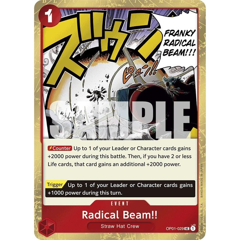 Image for Radical Beam!! (Jolly Roger Foil) (OP01-029) (PRB-01) - One Piece Card Game