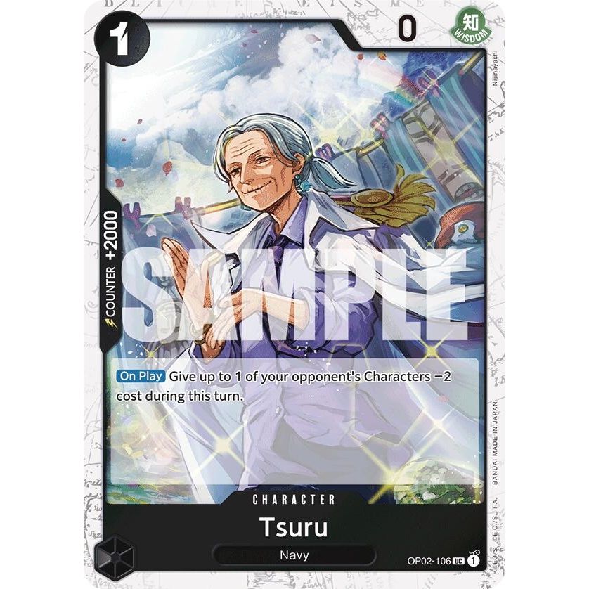 Image for Tsuru (Jolly Roger Foil) (OP02-106) (PRB-01) - One Piece Card Game