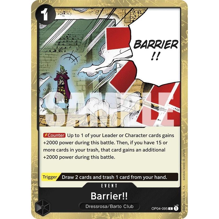 Image for Barrier!! (Jolly Roger Foil) (OP04-095) (PRB-01) - One Piece Card Game