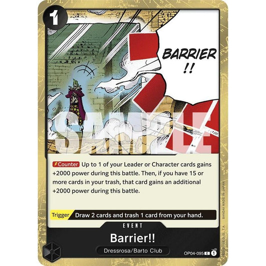 Image for Barrier!! (Jolly Roger Foil) (OP04-095) (PRB-01) - One Piece Card Game