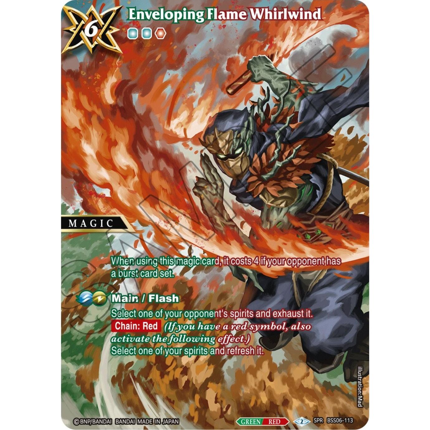 Image for Enveloping Flame Whirlwind (SPR) (BSS06-113) (BSS06) - Battle Spirits Saga