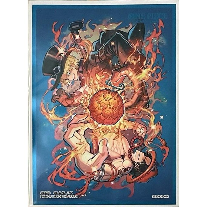 Image for One Piece Card Game Official Sleeves - Ace and Sabo (10-Pack) - Card Sleeves
