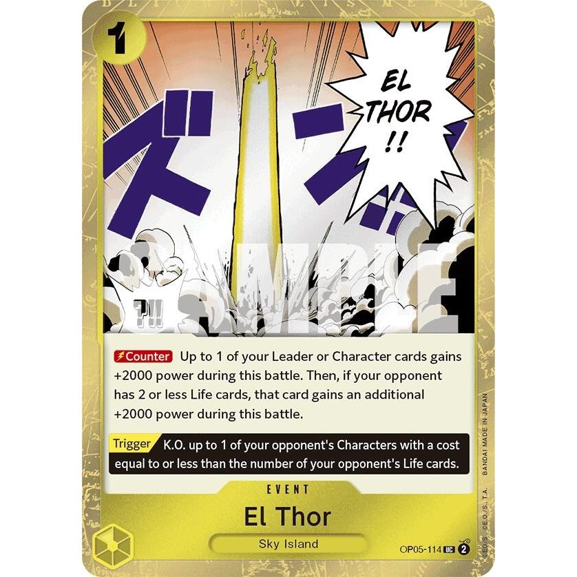 Image for El Thor (Jolly Roger Foil) (OP05-114) (PRB-01) - One Piece Card Game