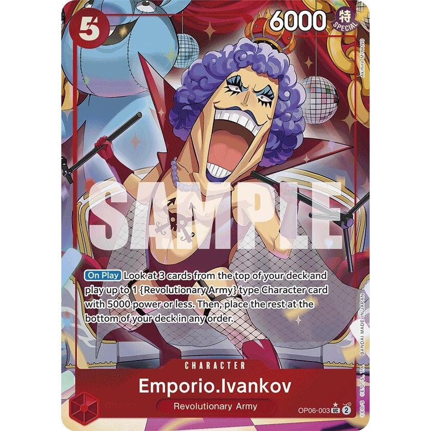Image for Emporio.Ivankov (Full Art) (OP06-003) (PRB-01) - One Piece Card Game