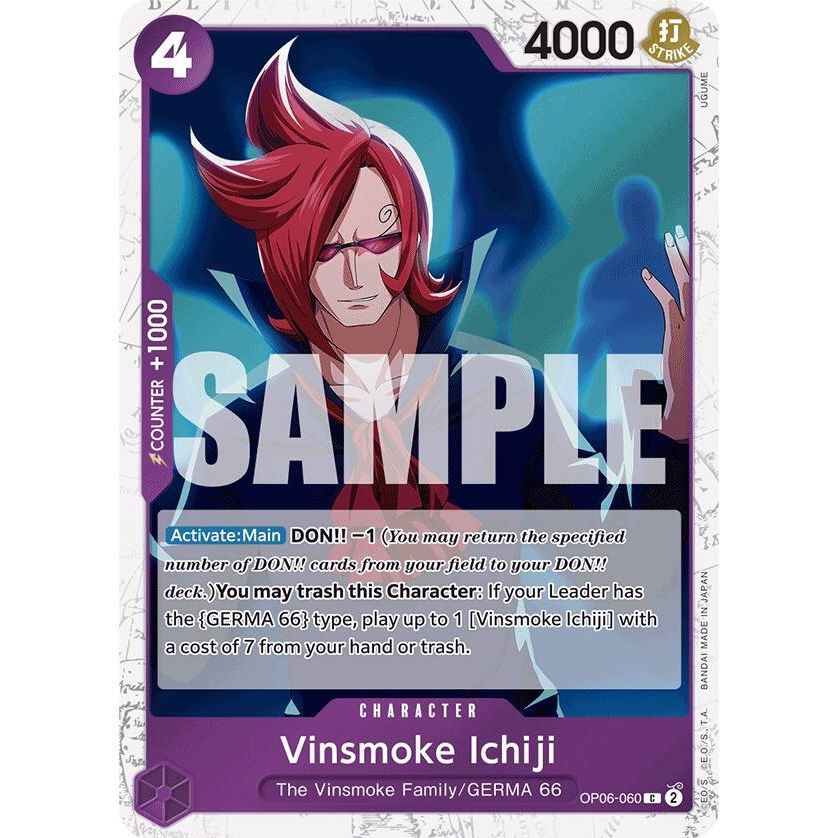 Image for Vinsmoke Ichiji (OP06-060) (Jolly Roger Foil) (OP06-060) (PRB-01) - One Piece Card Game
