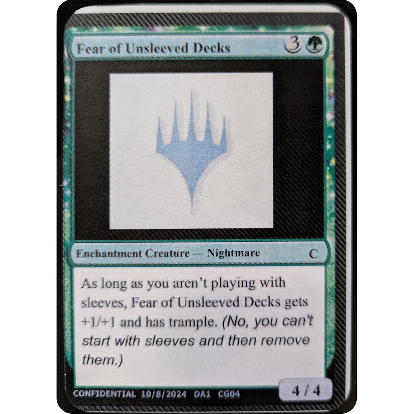 Image for Fear of Unsleeved Decks - Magic: The Gathering