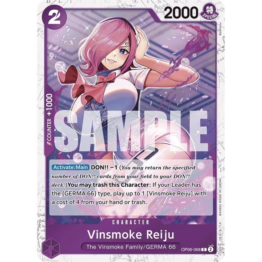 Image for Vinsmoke Reiju (OP06-068) (Jolly Roger Foil) (OP06-068) (PRB-01) - One Piece Card Game