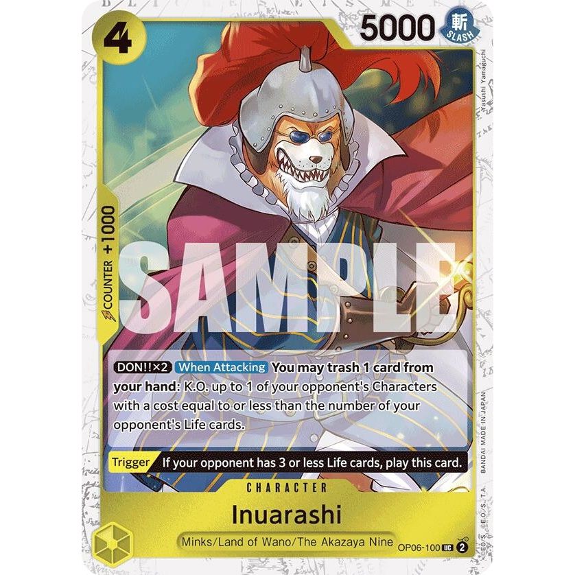 Image for Inuarashi (Jolly Roger Foil) (OP06-100) (PRB-01) - One Piece Card Game