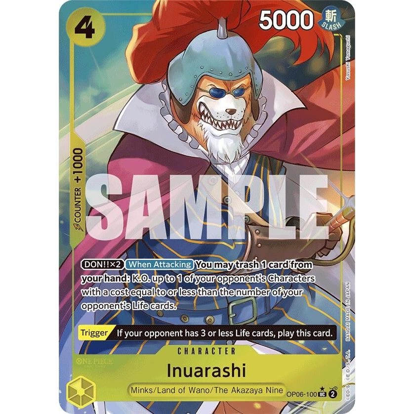 Image for Inuarashi (Full Art) (OP06-100) (PRB-01) - One Piece Card Game