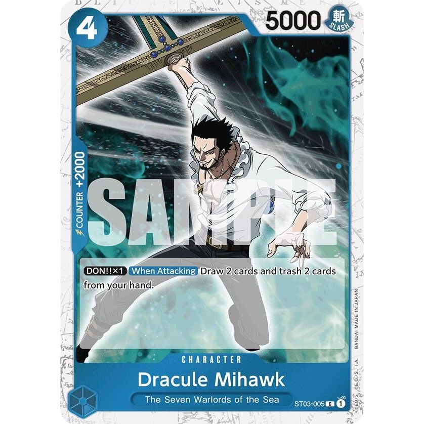 Image for Dracule Mihawk (ST03-005) (Jolly Roger Foil) (ST03-005) (PRB-01) - One Piece Card Game