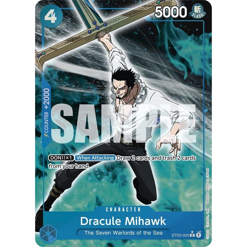 Image for Dracule Mihawk (ST03-005) (Full Art) (ST03-005) (PRB-01) - One Piece Card Game