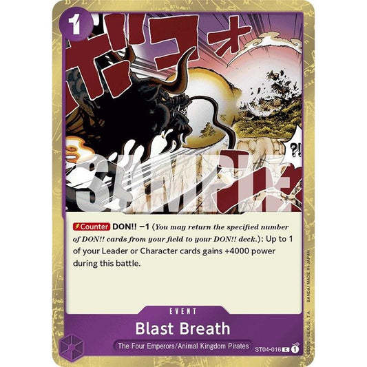 Image for Blast Breath (Jolly Roger Foil) (ST04-016) (PRB-01) - One Piece Card Game