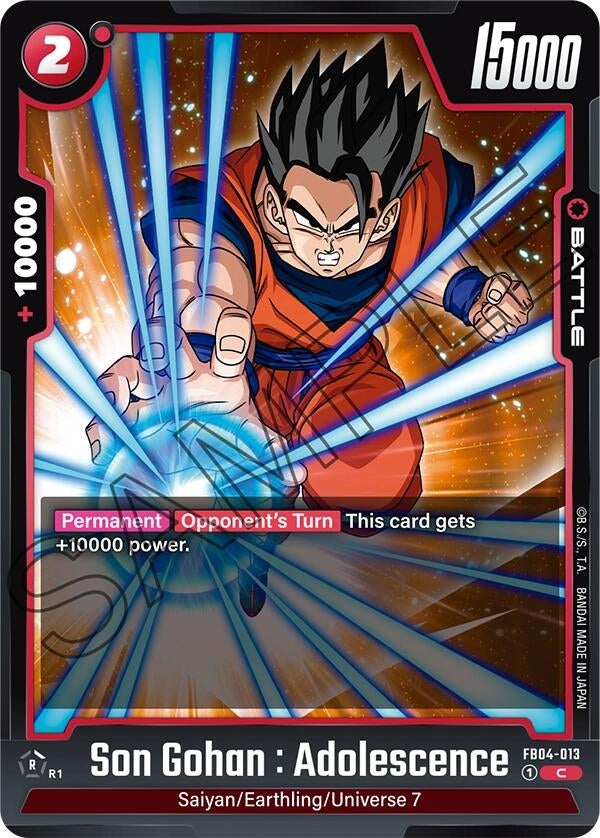 Image for Son Gohan : Adolescence - FB04-013 (FB04-013) (FB04) - Dragon Ball Super: Fusion World