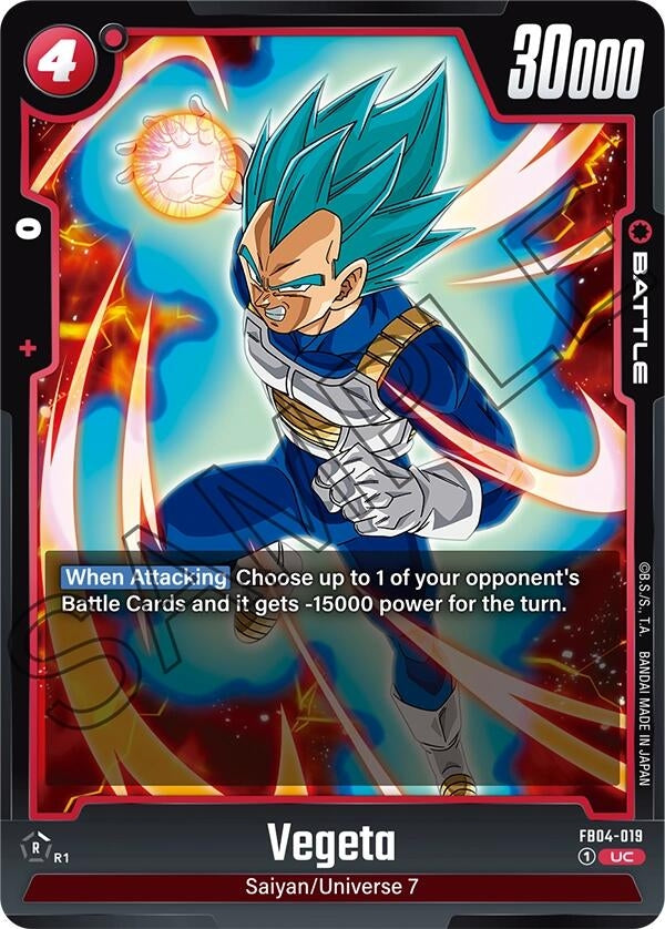 Image for Vegeta - FB04-019 (FB04-019) (FB04) - Dragon Ball Super: Fusion World