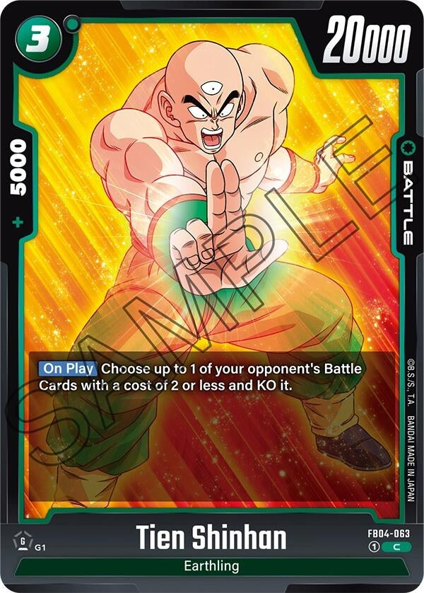 Image for Tien Shinhan - FB04-063 (FB04-063) (FB04) - Dragon Ball Super: Fusion World
