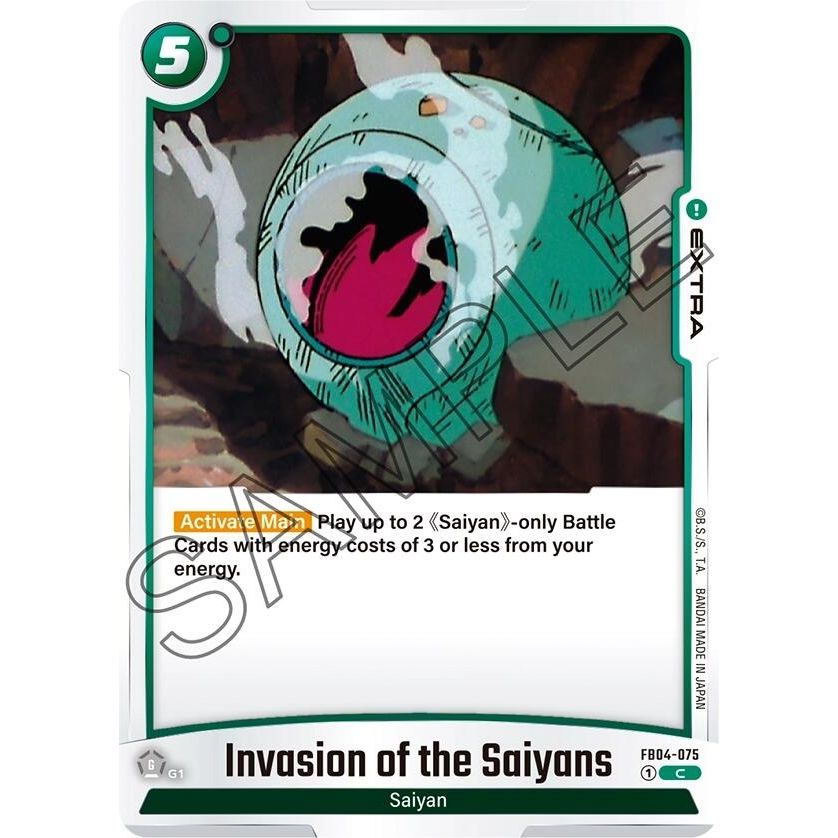 Image for Invasion of the Saiyans (FB04-075) (FB04) - Dragon Ball Super: Fusion World