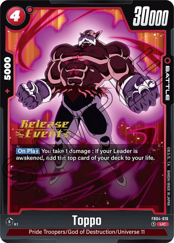 Image for Toppo (FB04-016) (FB04_PR) - Dragon Ball Super: Fusion World