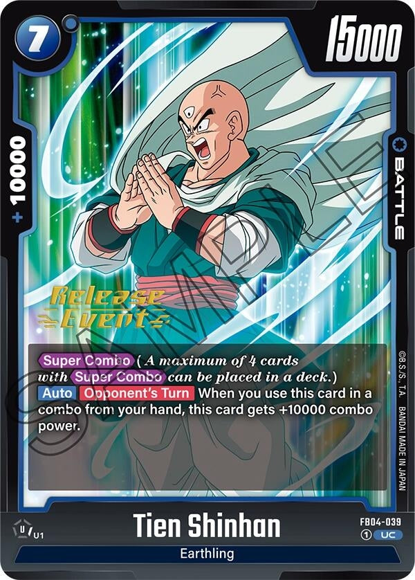 Image for Tien Shinhan - FB04-039 (FB04-039) (FB04_PR) - Dragon Ball Super: Fusion World